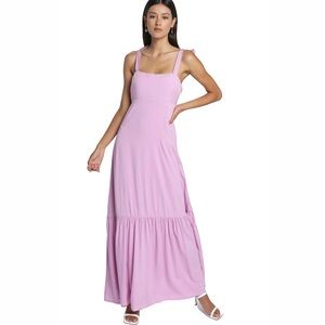 Showpo Honor Ruffle Maxi Dress Lilac Purple Size 6
